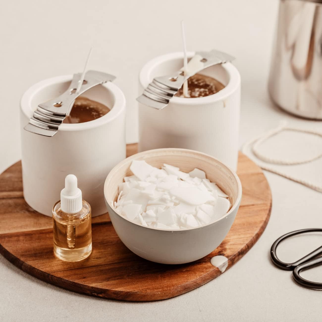 Cera de soja para llenado