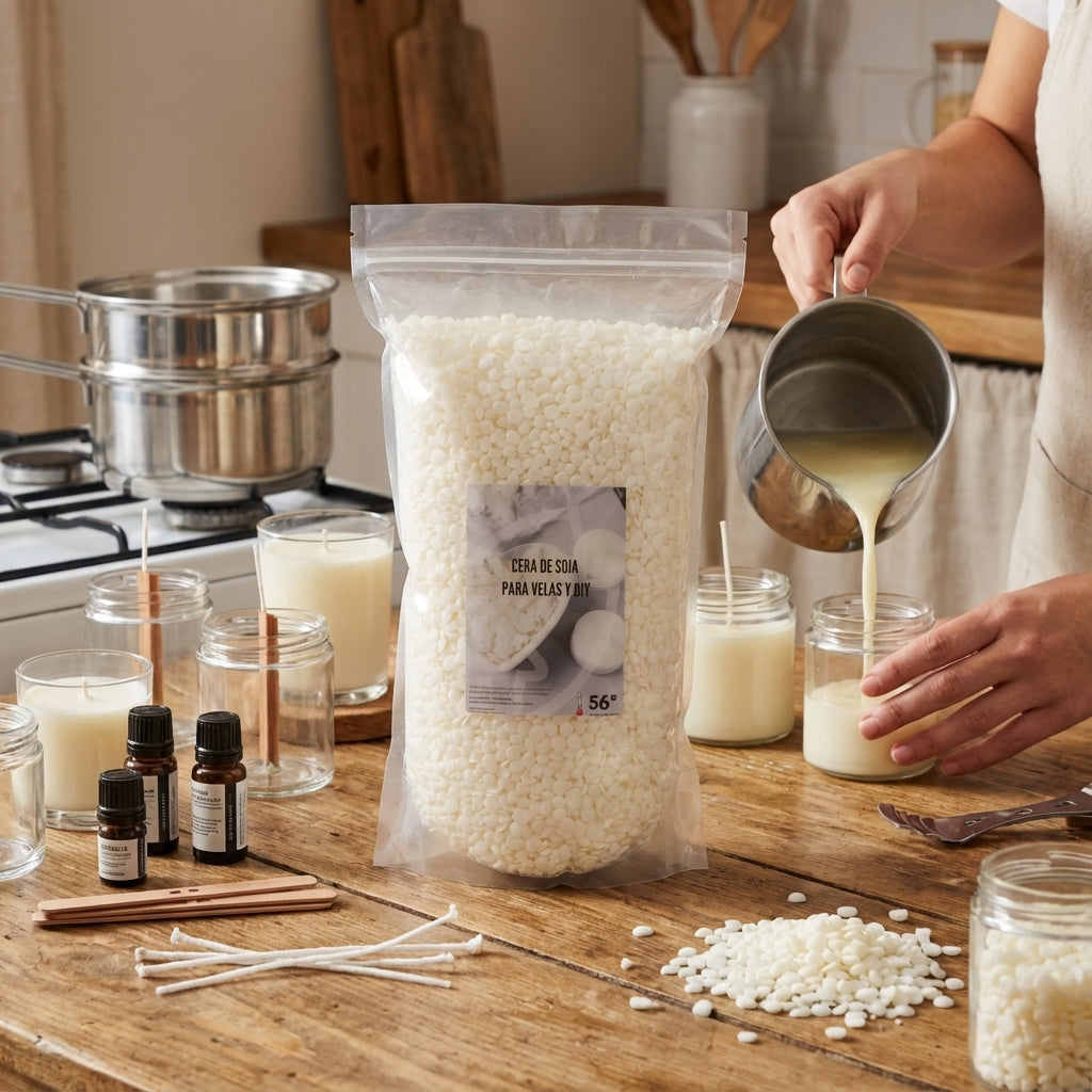 Cera de soja para llenado